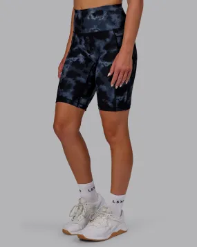 Fusion Bike Shorts - Tie Dye-Midnight