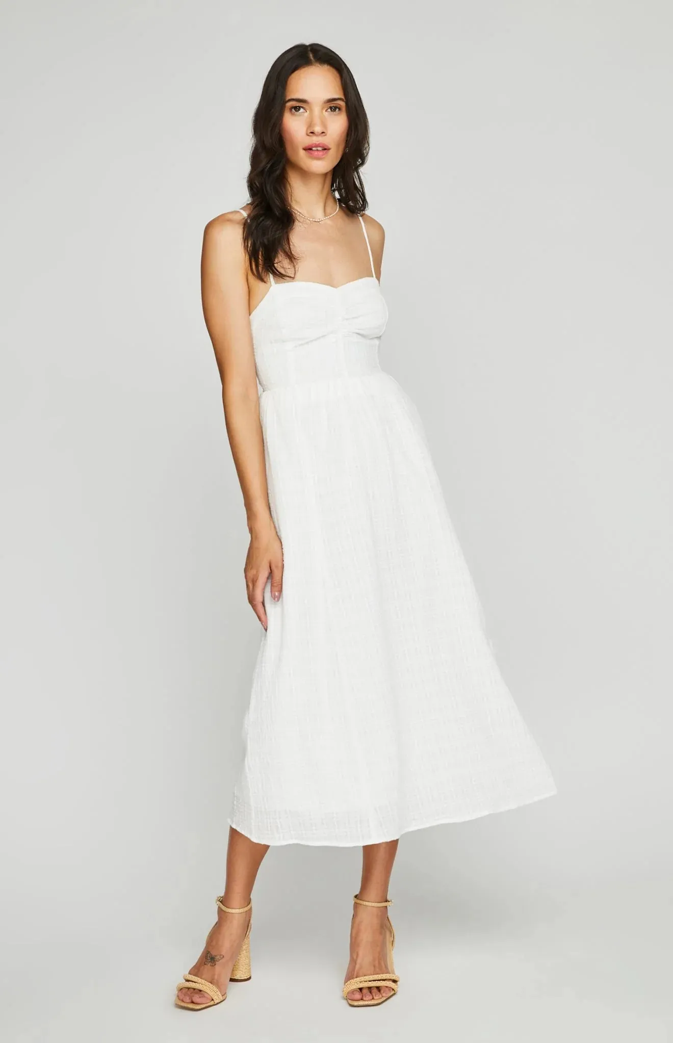 GENTLE FAWN ALLISON DRESS - WHITE