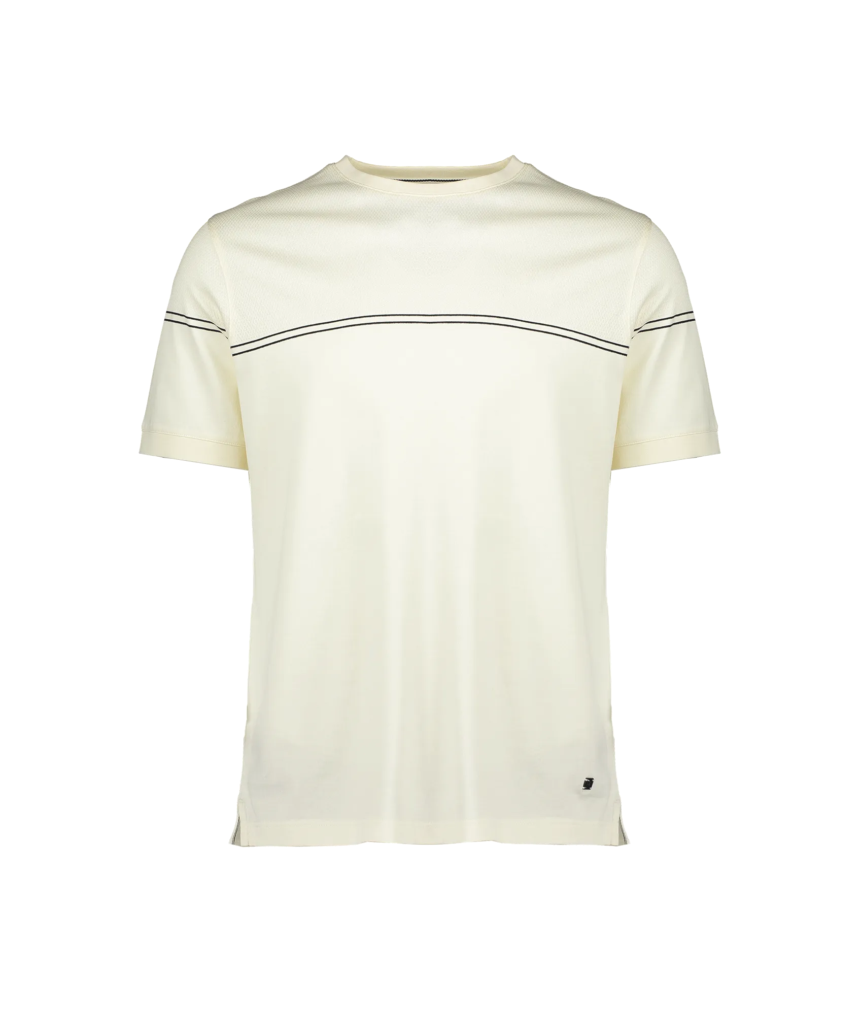 Isell Engineered Stripe T Shirt - Beige