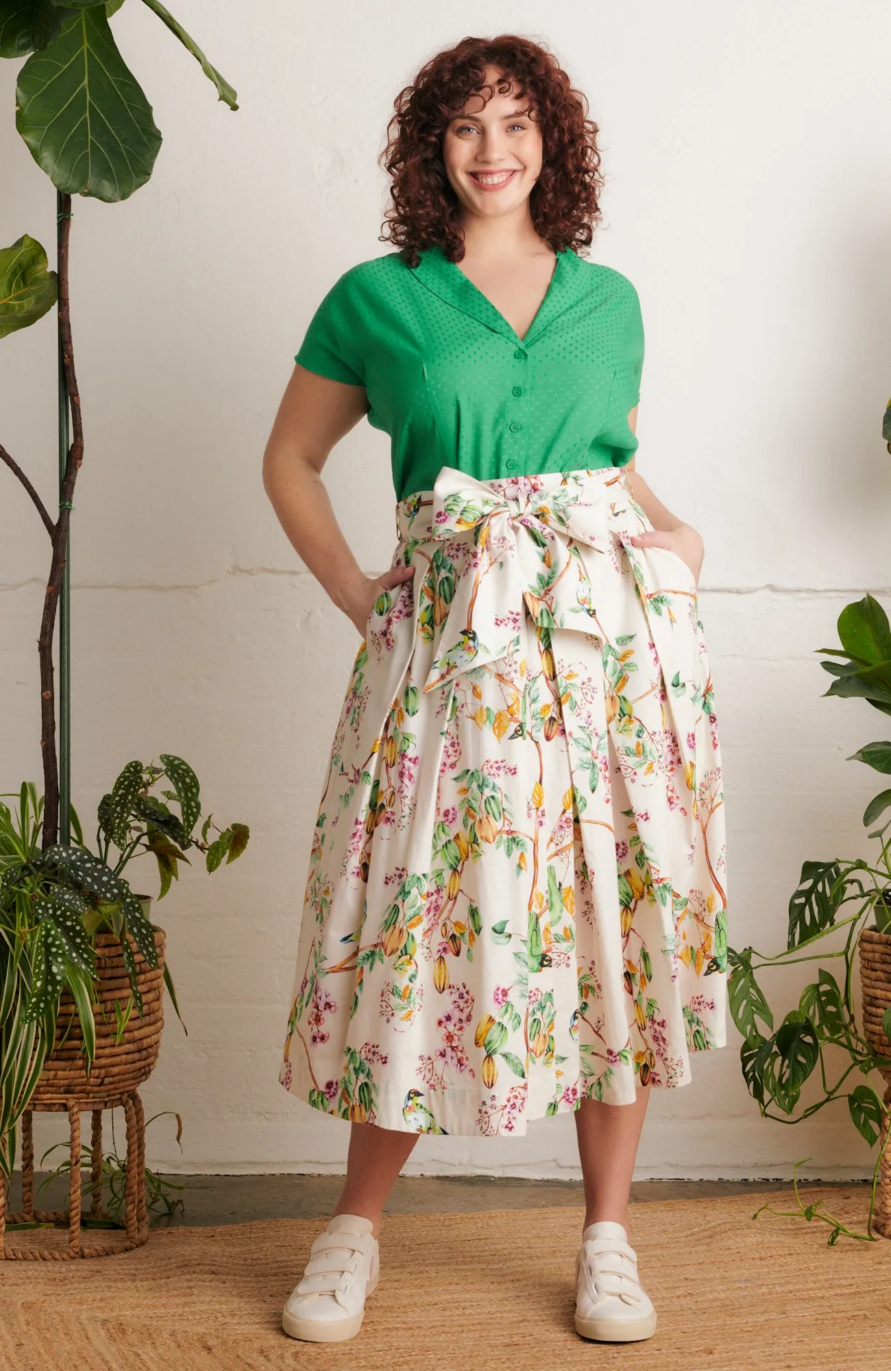 Jemima Gardenia Bird Skirt