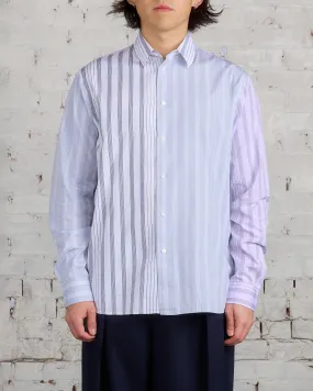 JW Anderson Multi-Stripe Patchwork Button Shirt