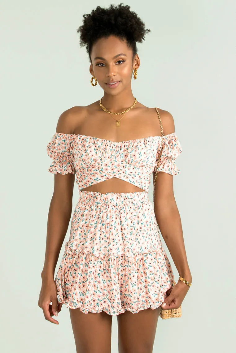 Klara Top / Pink Floral