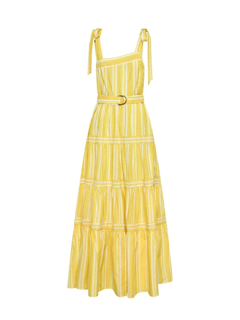 Lola Maxi Dress - Yellow Stripe