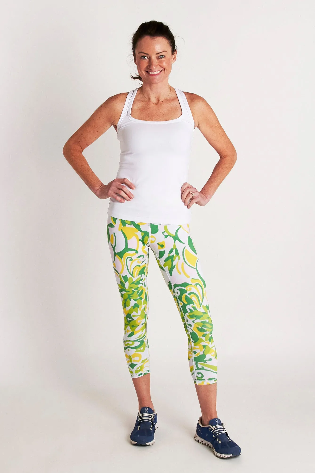 Lotus Legging - Braided Floral Pastel