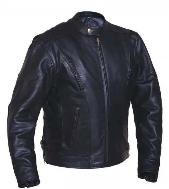 Mens Leather Euro Jacket