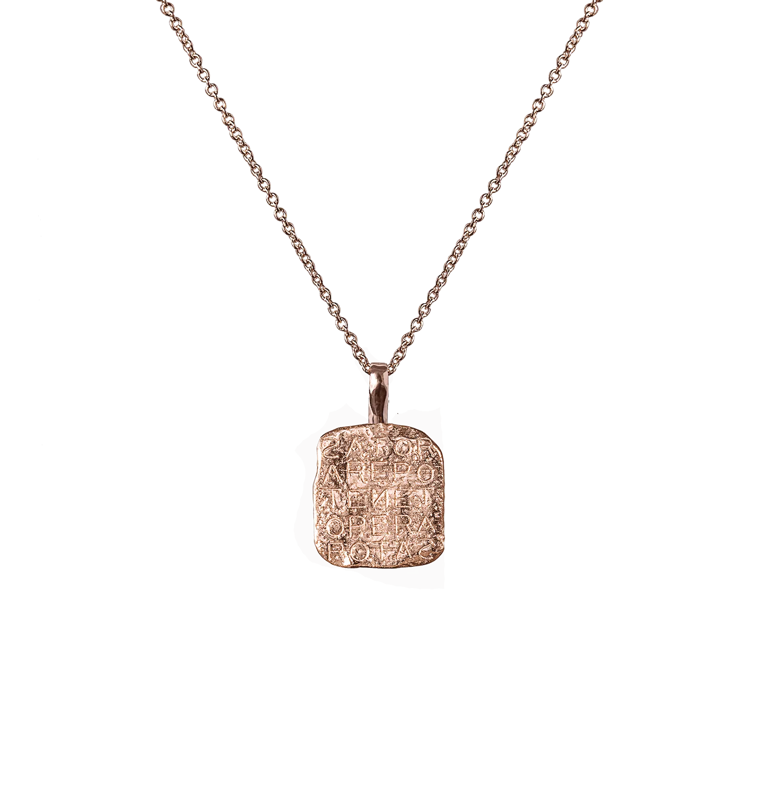 Mini Magic Sator Square Talisman Necklace