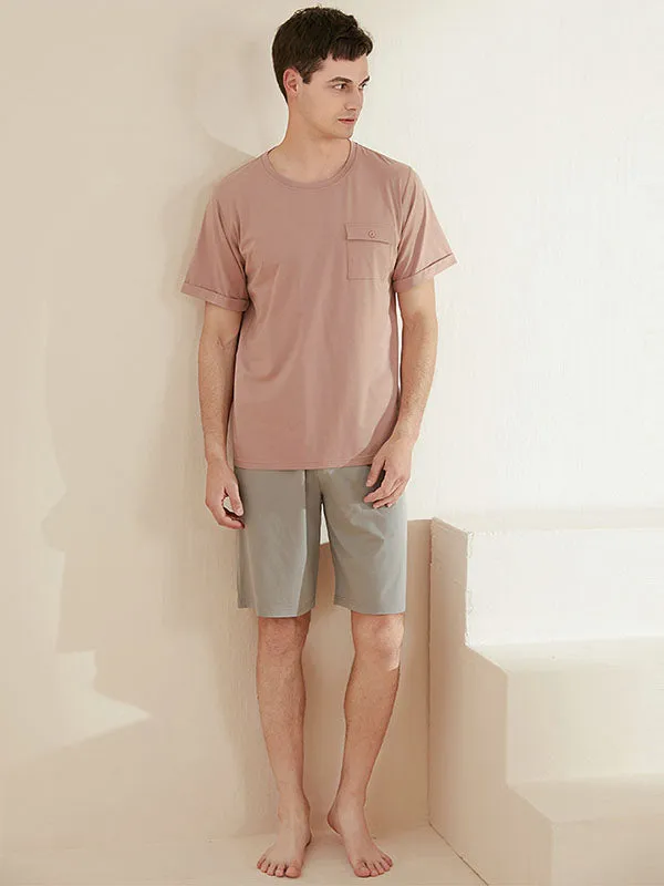 Modal T Shirt Mens Loungewear Set