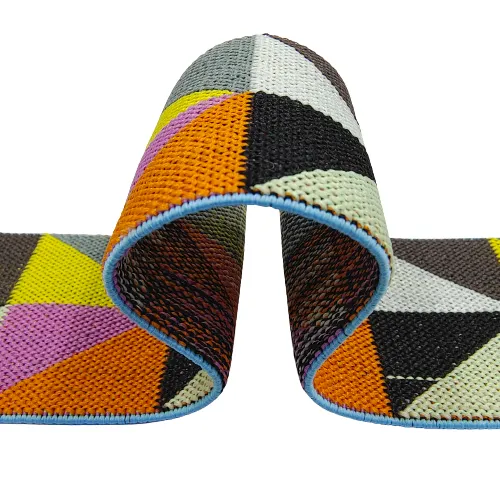 Multi-color Designer Geometric Pattern Woven Elastic