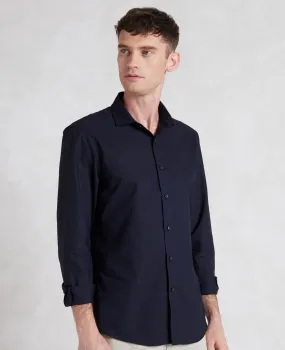 Navy Slim Fit Oxford Shirt