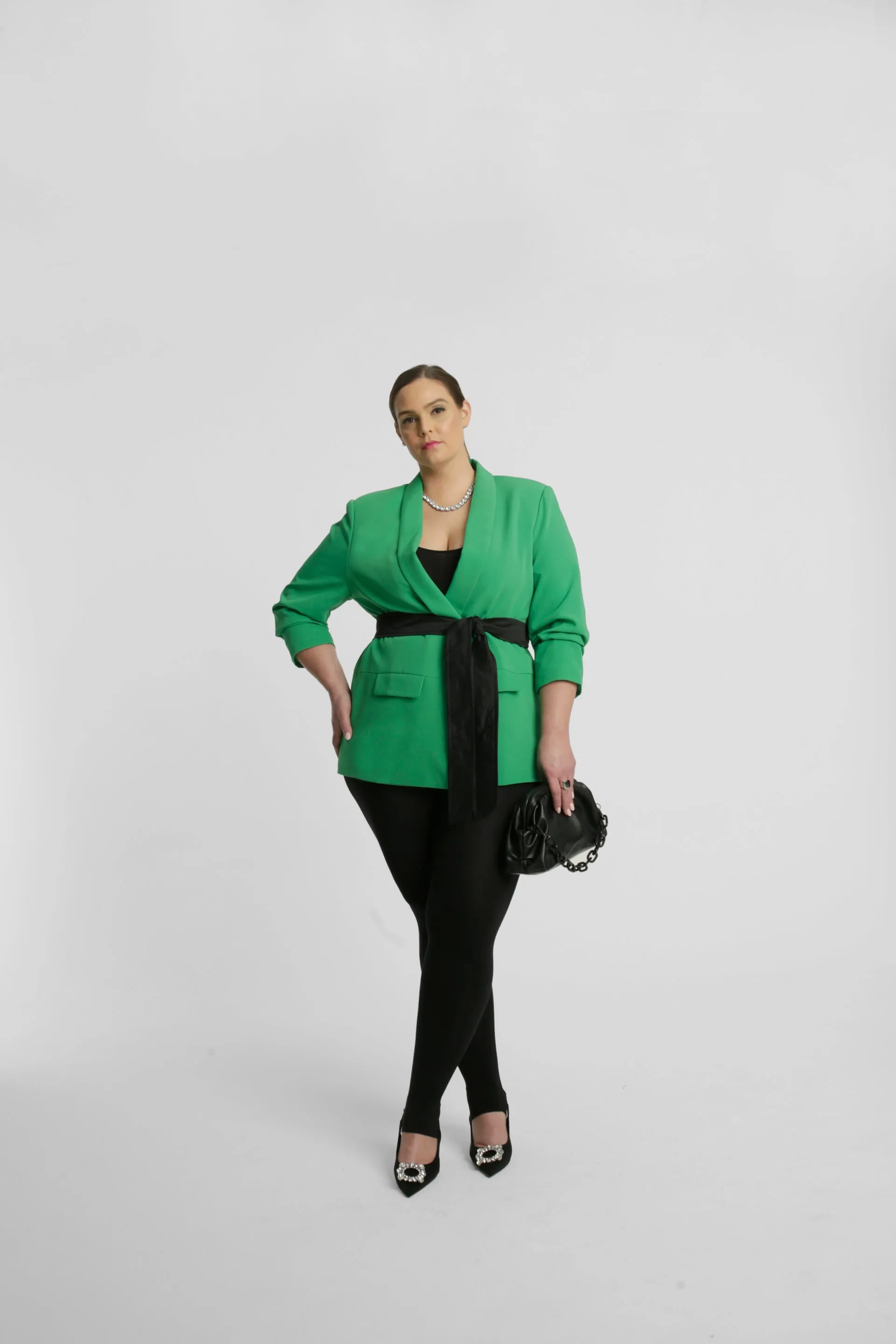 Oversized Classic Blazer - Grass Green