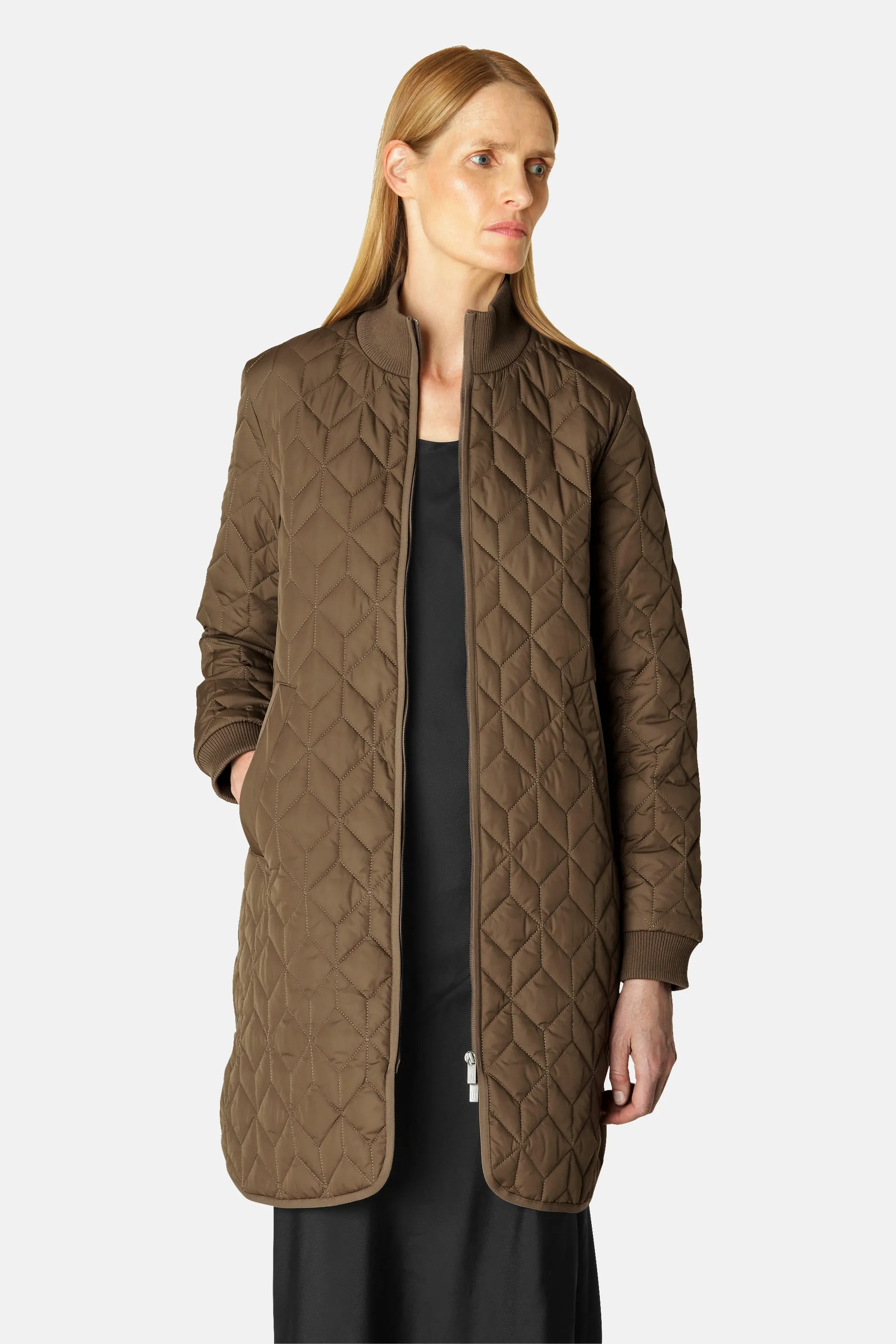 Padded Quilt Coat - Cub Brown