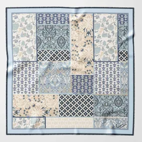 Portici - Silk Pocket Square - Dusty Blue