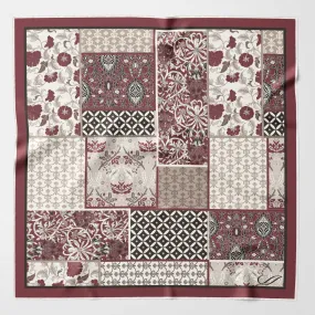 Portici - Silk Pocket Square - Maroon