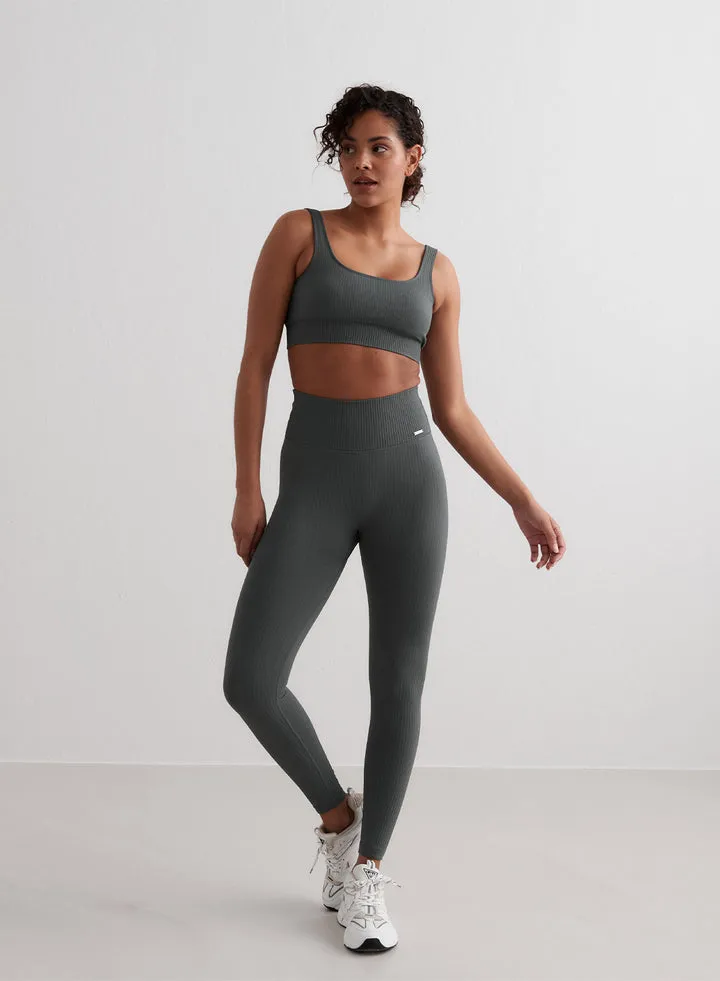 Ribbed Seamless Tight | Sage