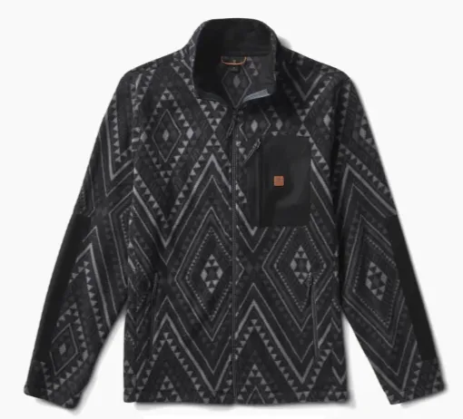 ROARK - Landfall Manawa Tapu Fleece - Black Print