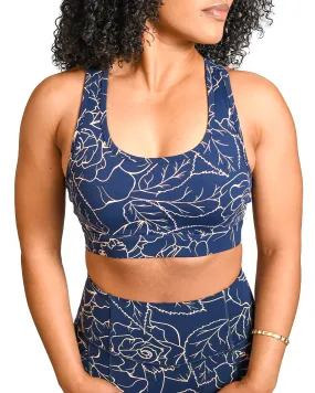 Royal Roses Sports Bra