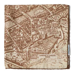 Silk Map Fiorenza Pocket Square