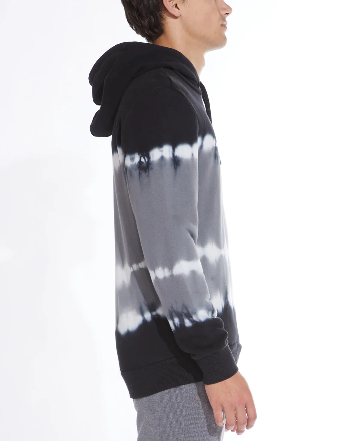 Stokes Tie-Dyed Hoodie (Black)