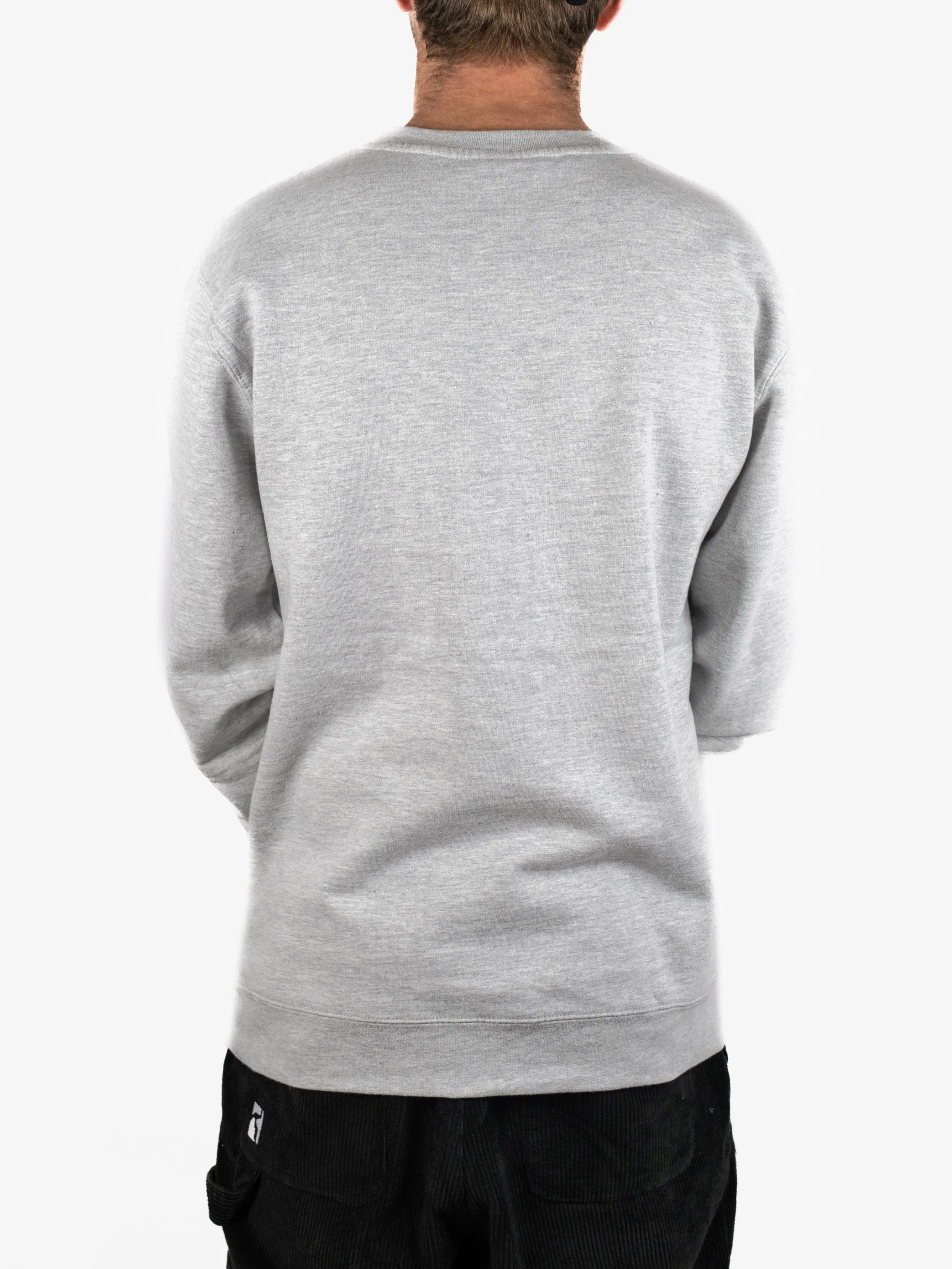 Studio Skateboards - Small Script - Crewneck - Heather Grey