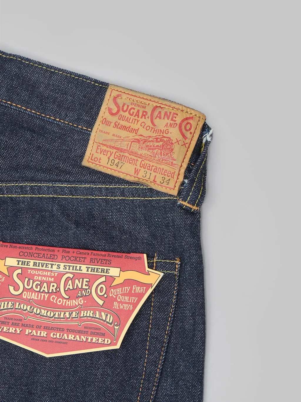 Sugar Cane "1947 Model" 14.25oz Regular Straight Jeans