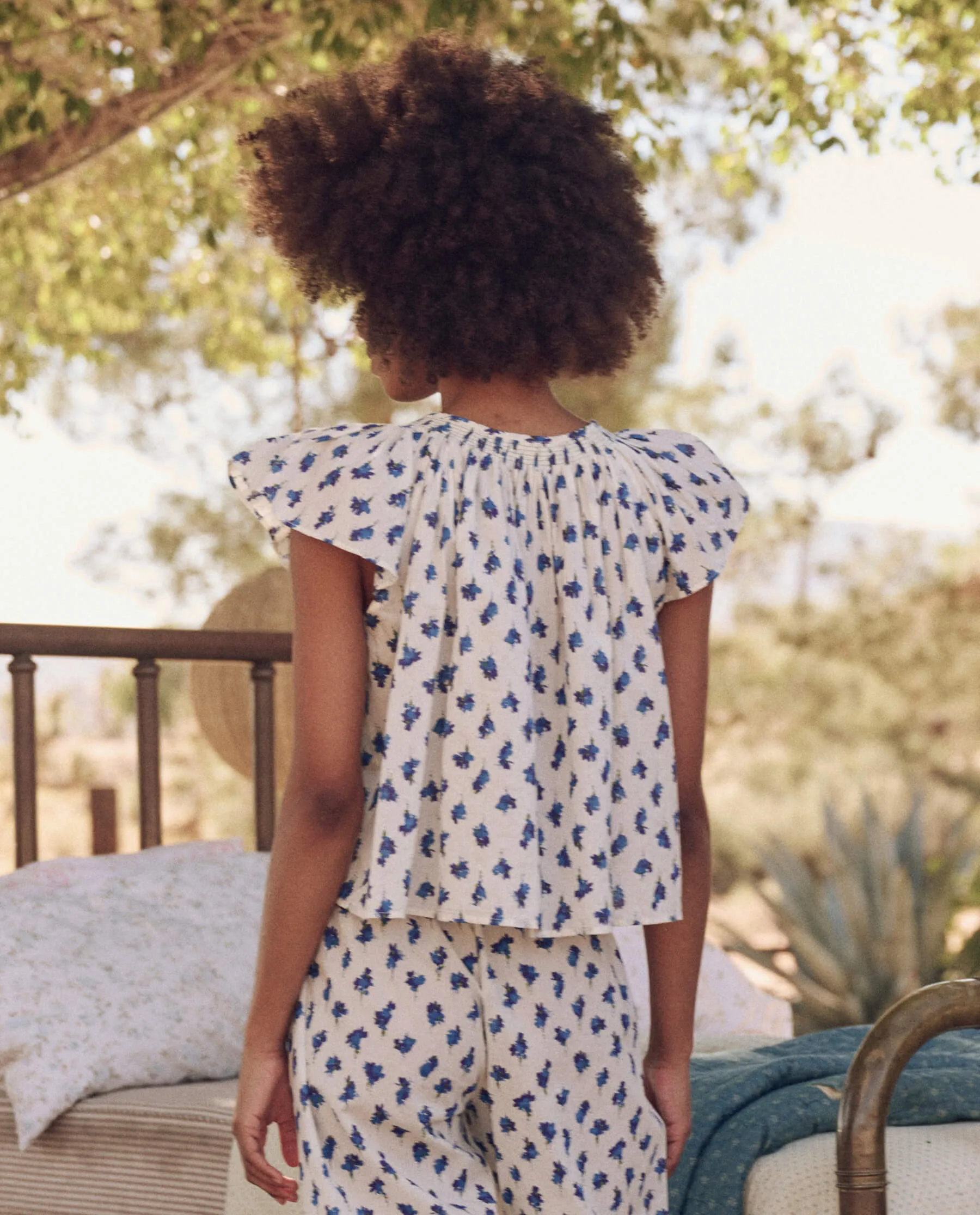 The Flutter Sleeve Sleep Top. -- Early Dawn Floral