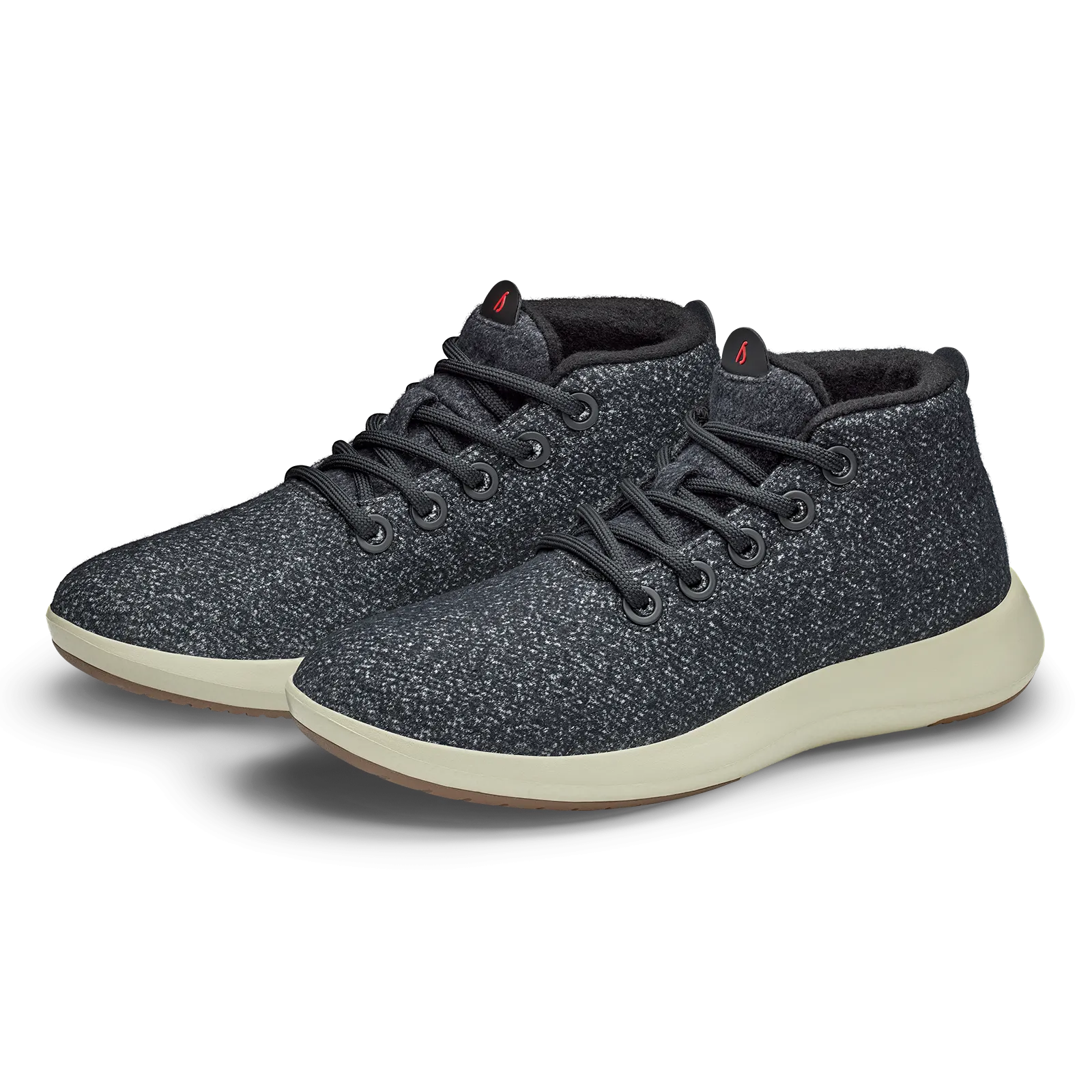 Women's Wool Runner-up Mizzles - Dark Grey/Bloom Red (Arid Beige Sole)